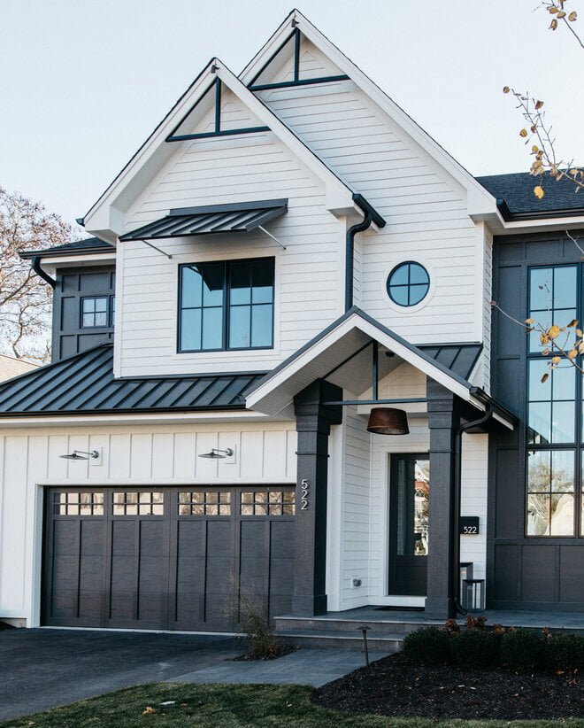 Black and White Exterior